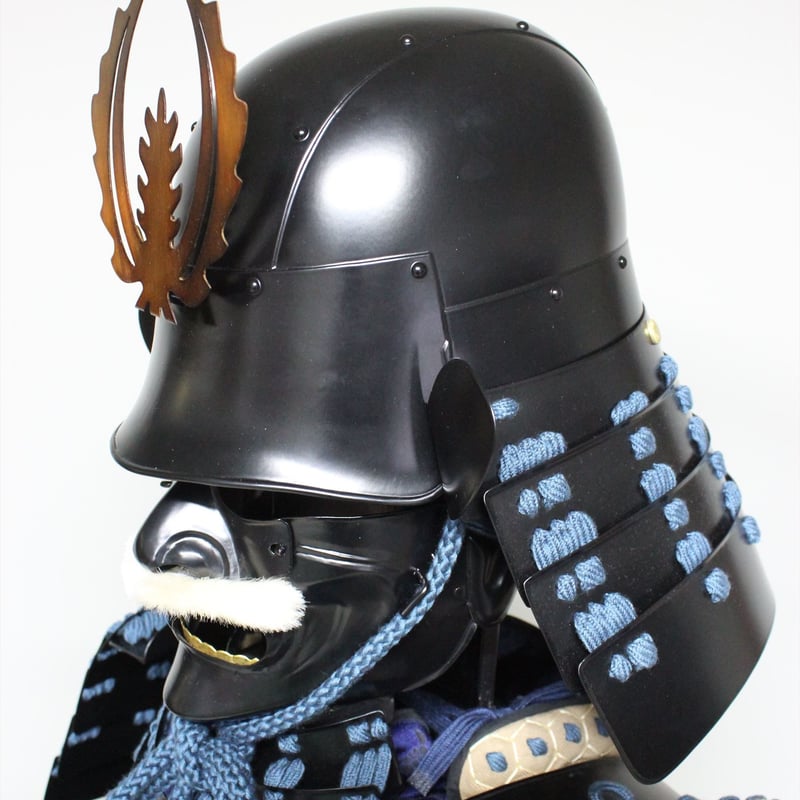 O-066】○紺糸威鋲綴頭形二枚胴具足(艶消塗) | 甲冑工房丸武 O-066】○紺糸威鋲綴頭形二枚胴具足(艶消塗) | 甲冑工房丸武