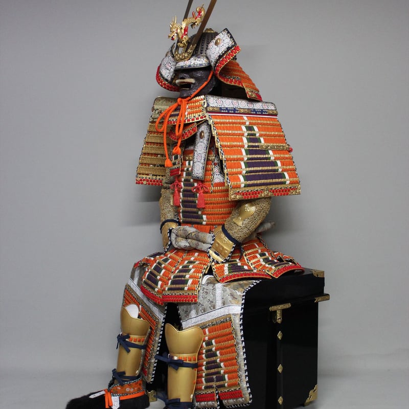 草冠 玉座 ×2 O-006】金小札緋威二枚胴具足 | 甲冑工房丸武