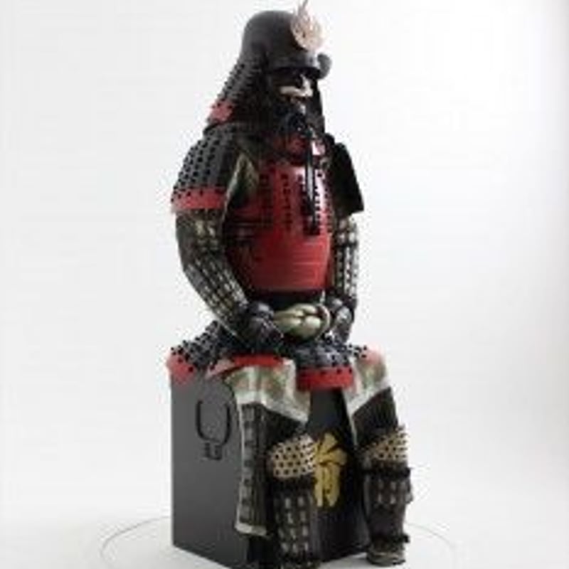 手作り黒絲威二枚胴具足一の谷竜頭たて兜 はしゃぎ