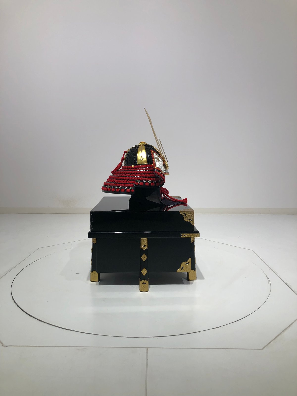 義経之兜 小型使用済み　 横26㎝ 義経之兜 小型使用済み 横26㎝