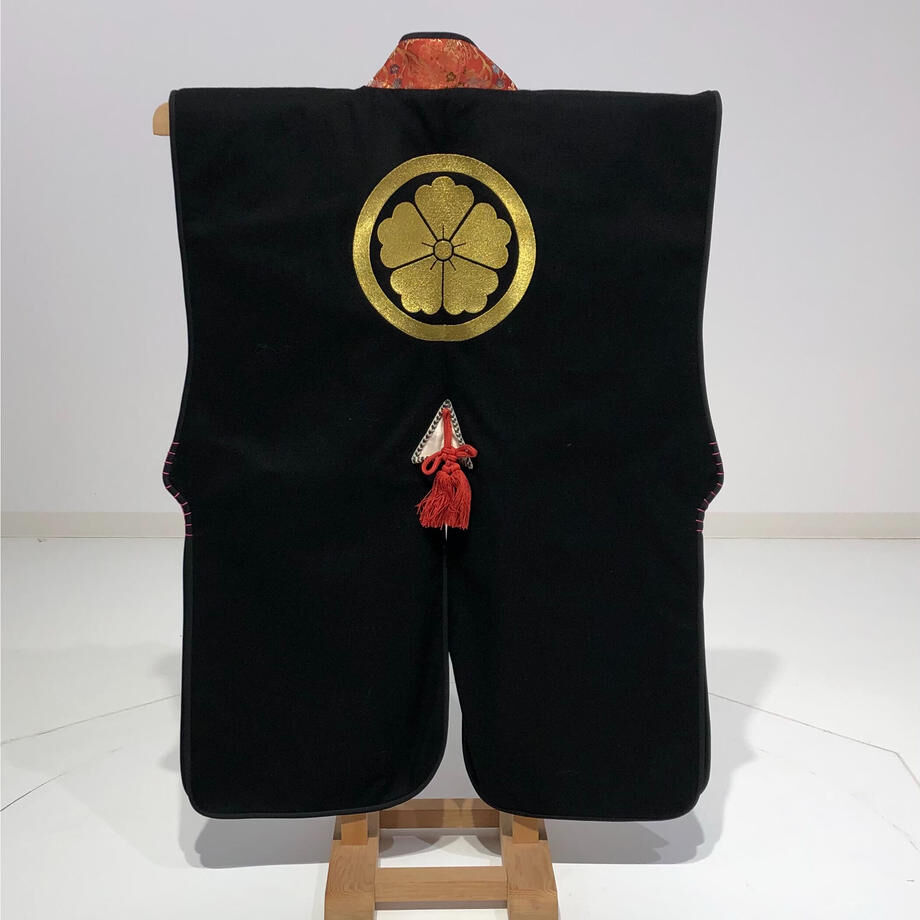 B-052】陣羽織 (黒羅紗黒襟) | 甲冑工房丸武