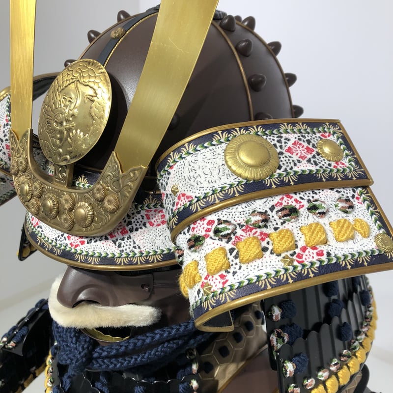 O-046】紺糸威鉄錆笠鋲二枚胴具足 | 甲冑工房丸武