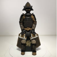 【丸武工房製】美品！【現代甲冑等身大】（未使用品）紺•白•茶威糸 黒胴具足一式 丸武工房製】美品！【現代甲冑等身大】（未使用品）紺•白