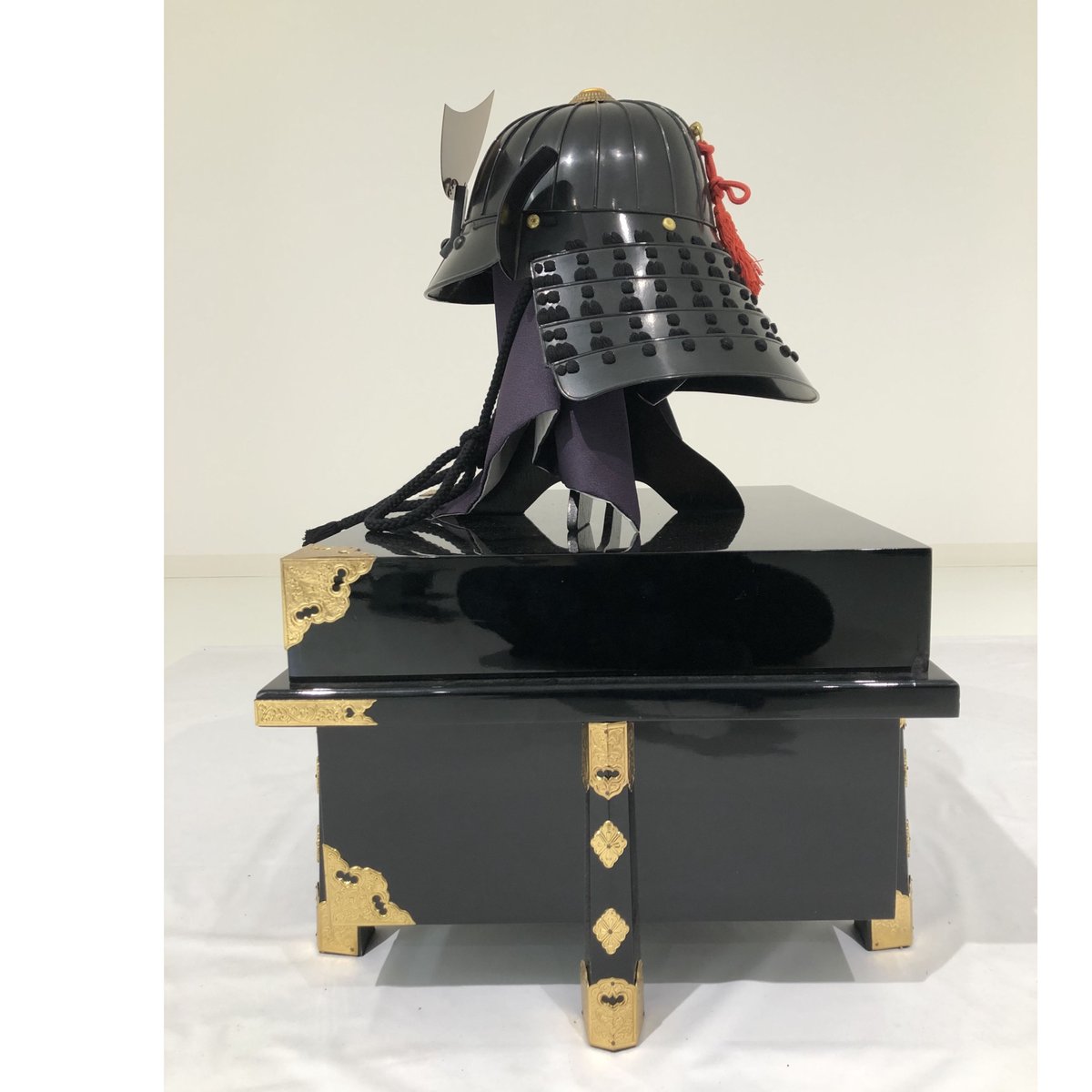 O-036-K】黒糸威縦矧二枚胴具足（兜のみ） | 甲冑工房丸武