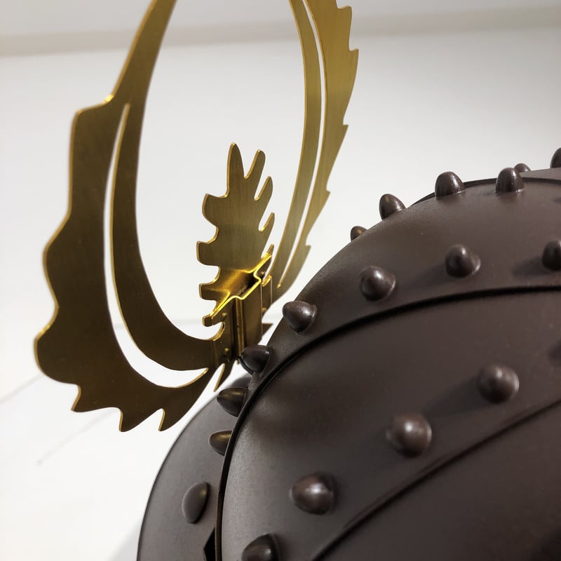 O-045-K】紺糸威鉄錆鋲綴二枚胴具足（兜のみ） | 甲冑工房丸武