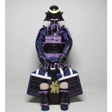 【O-056】紫糸威胸取黒桶側二枚胴具足 | 甲冑工房丸武