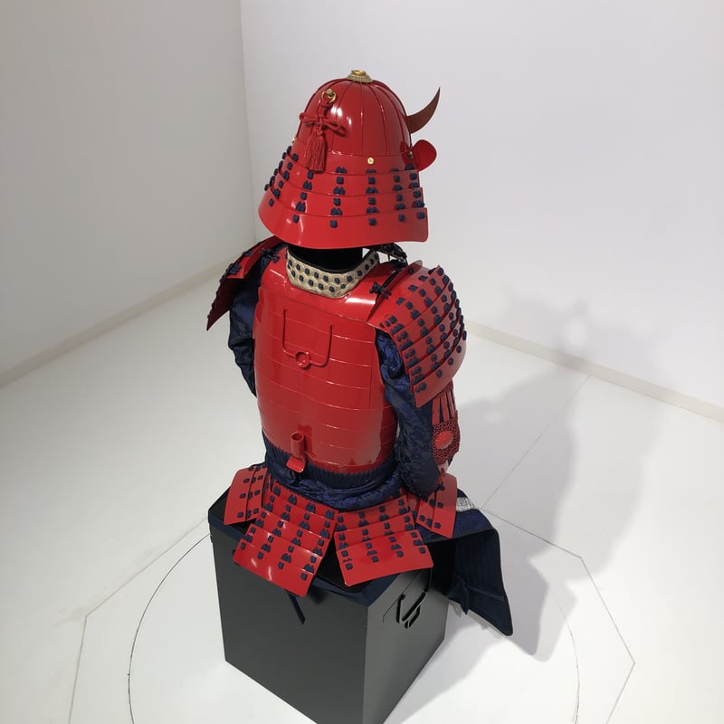 O-061】○濃紺糸威赤桶側二枚胴具足 | 甲冑工房丸武