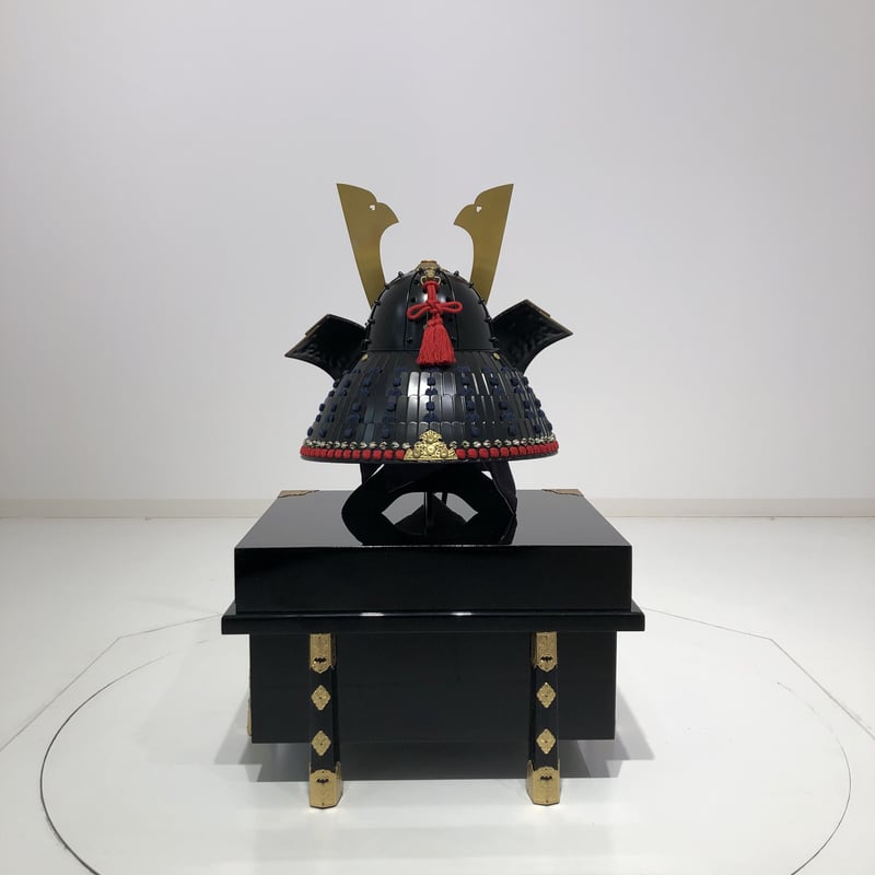 O-047-K】濃紺糸威伊予素懸二枚胴具足(兜のみ) | 甲冑工房丸武 O-047-K】濃紺糸威伊予素懸二枚胴具足(兜のみ) | 甲冑工房丸武