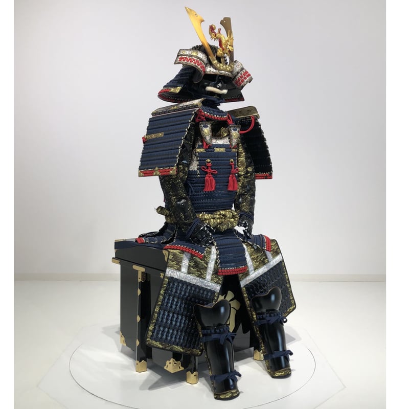 O-013】○紺糸威毛引二枚胴具足（艶消塗） | 甲冑工房丸武