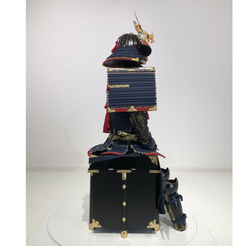 O-013】○紺糸威毛引二枚胴具足（艶消塗） | 甲冑工房丸武