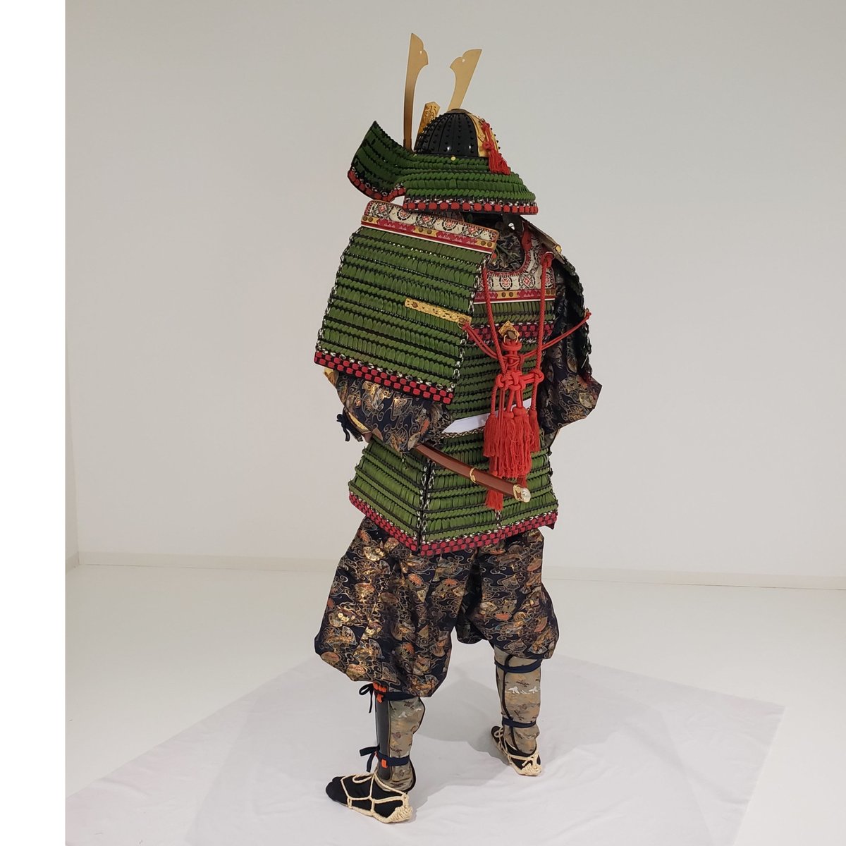 目貫　馬上の鎧武者、帆掛船上の武者 騎馬武者・甲冑騎射・大鎧・腹巻・女武者・鎧武者・サムライの