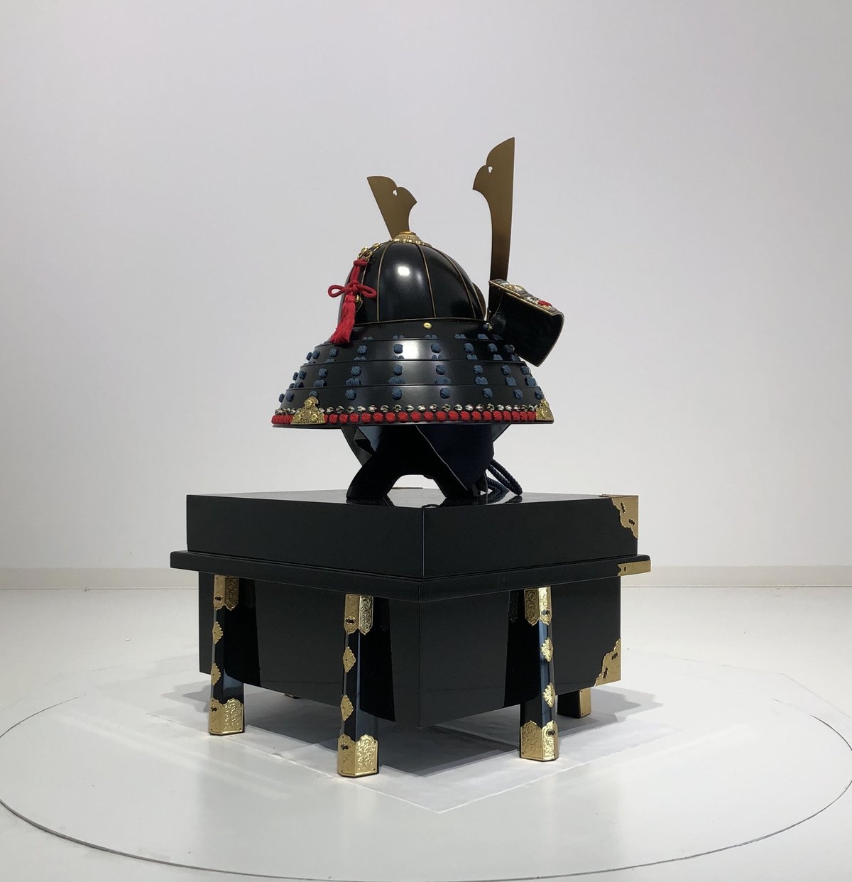 商談済】甲冑 等身大 紺糸縅大袖二枚胴