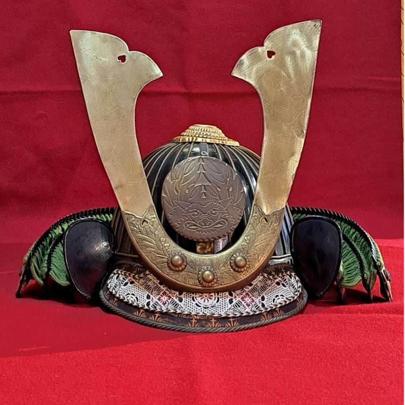 アウトレット前立 鬼牡丹 (角元オス) 現品限り！ | 甲冑工房丸武