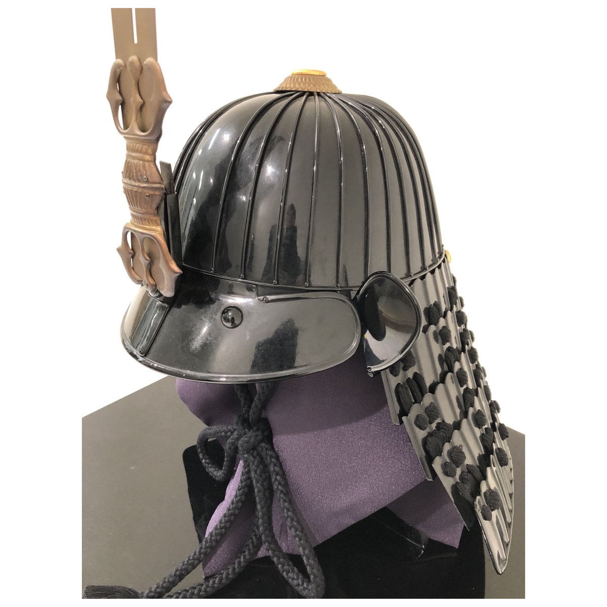 ま*ぁ様 榊原康政　三鈷剣前立兜黒塗胴具足 朧兜 榊原康正 三鈷剣前立素懸縅筋兜 | Mirice