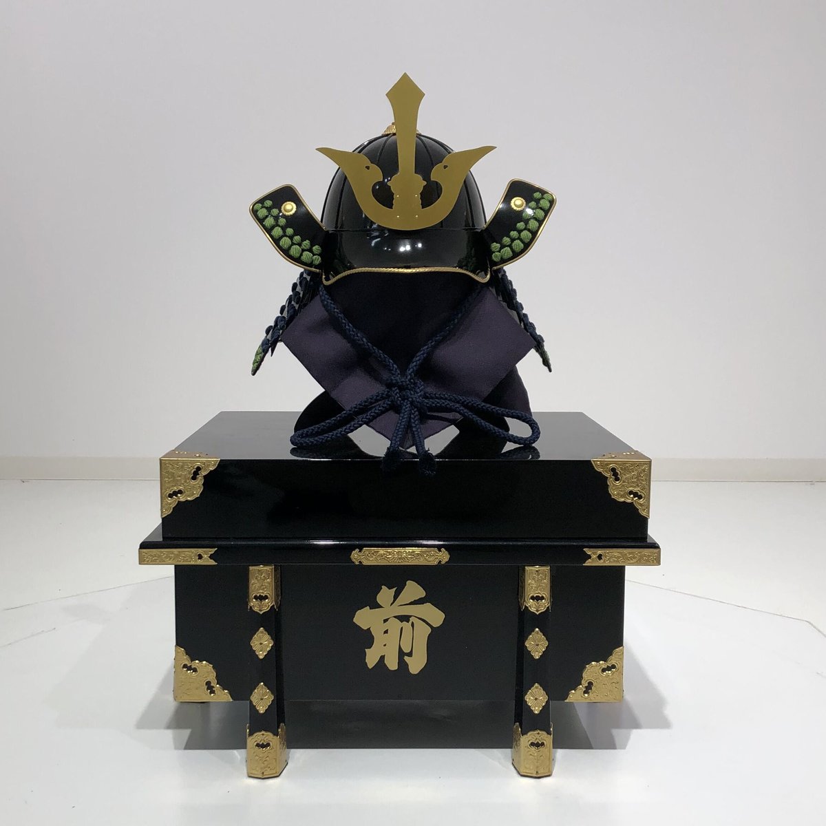 O-044-K】紺糸威蓬菱綴二枚胴具足(兜のみ) | 甲冑工房丸武 O-044-K】紺糸威蓬菱綴二枚胴具足(兜のみ) | 甲冑工房丸武