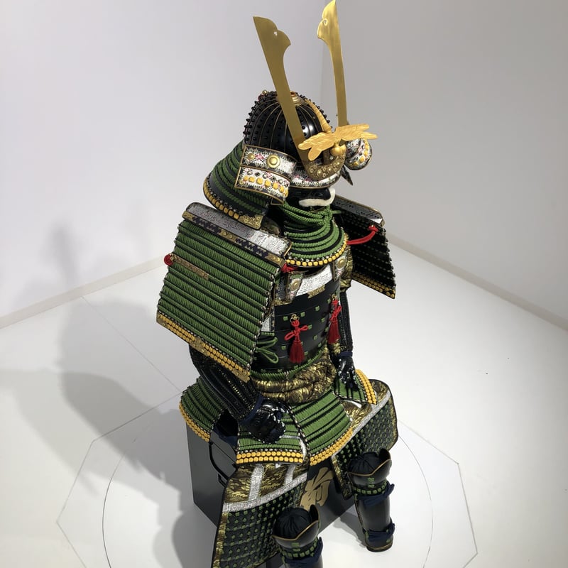 貴重 未使用品 蟹歩作 硬式 稀作 紫陽花 節巻 4本継 133寸 1960年製 O-046】紺糸威鉄錆笠鋲二枚胴具足 | 甲冑工房丸武