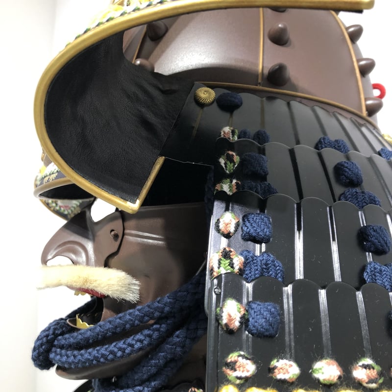 O-046】紺糸威鉄錆笠鋲二枚胴具足 | 甲冑工房丸武 O-046】紺糸威鉄錆笠鋲二枚胴具足 | 甲冑工房丸武