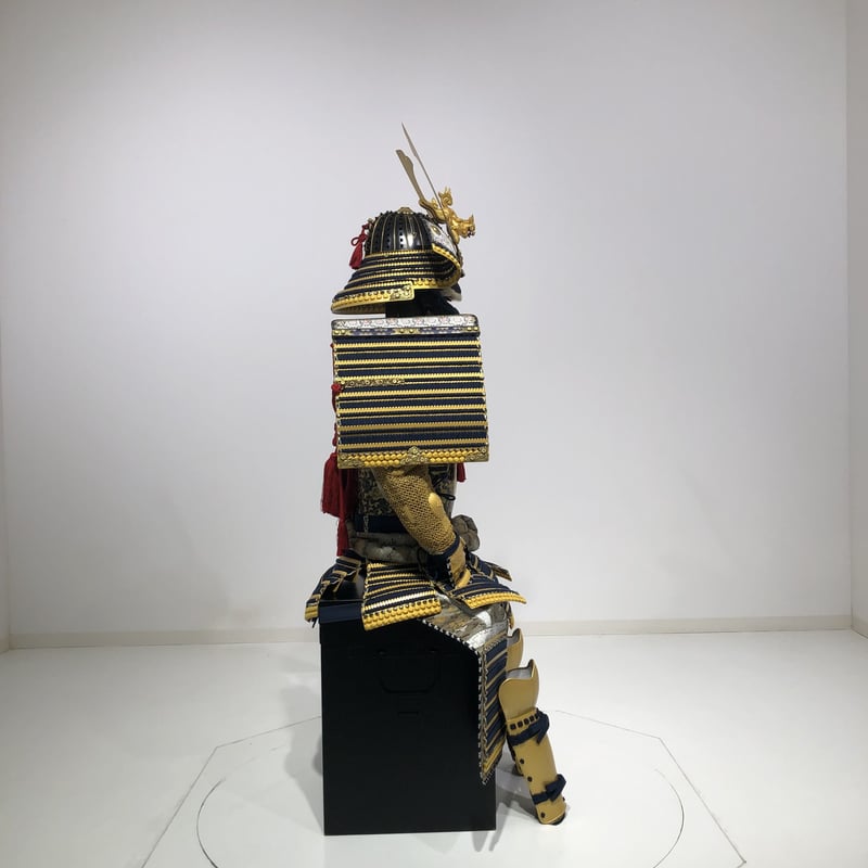 【Hiro】田ノ上忍（光忍）作　紺糸威当世具足　等身大一式 甲冑 新品同様、美品！『光忍』丸武工房製【鎧•甲冑】紺糸威