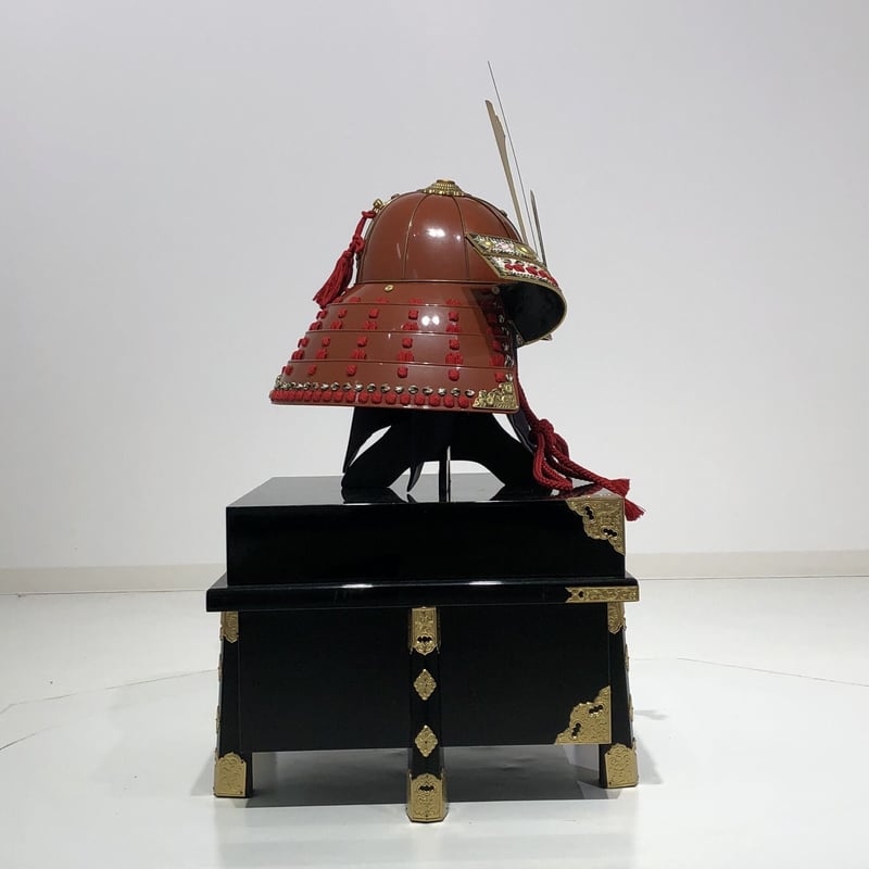 O-038-K】赤糸威大袖赤二枚胴具足（兜のみ） | 甲冑工房丸武
