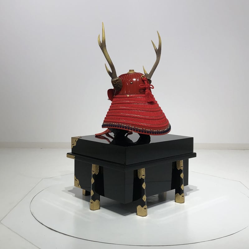 4171B真田幸村公兜（六連銭前立） | 戦国武将鎧兜 | 小木人形