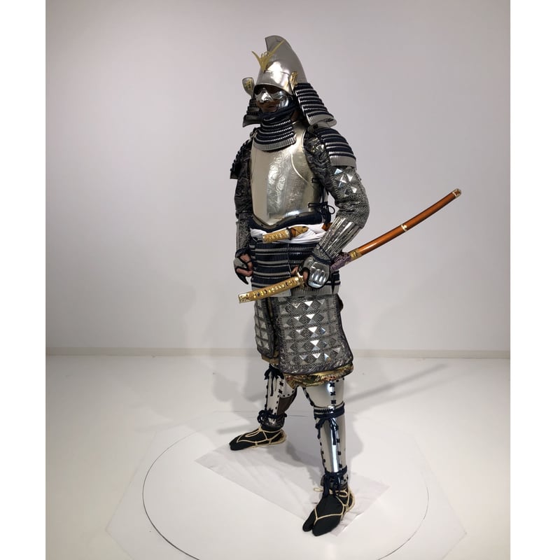 目貫　馬上の鎧武者、帆掛船上の武者 L1-011】上杉謙信 (本格レンタル) | 甲冑工房丸武