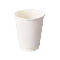 【ケース販売】ケーピープラテック 紙コップ KMR-240 ホワイト　1ケース/500枚(25枚×20)　約270ml　※二重巻き構造で保温・保冷力アップ！！