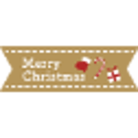 LX573　メリークリスマス　クラフト（1袋/200枚入）55mm x 18mm