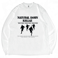 NATURAL BORN KILLAZ long sleeve T-shirt / White