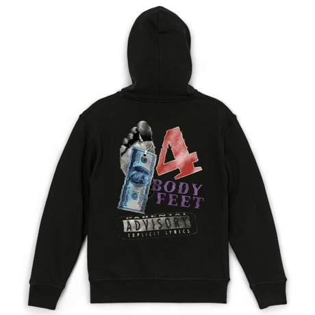 4 BODY FEET ZIP hoodie
