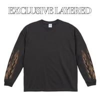EXCLUSIVE LAYERED L/S T-shirt / Vintage Black