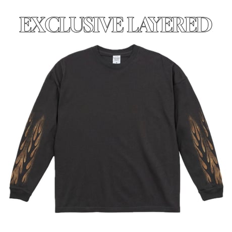 EXCLUSIVE LAYERED L/S T-shirt / Vintage Black