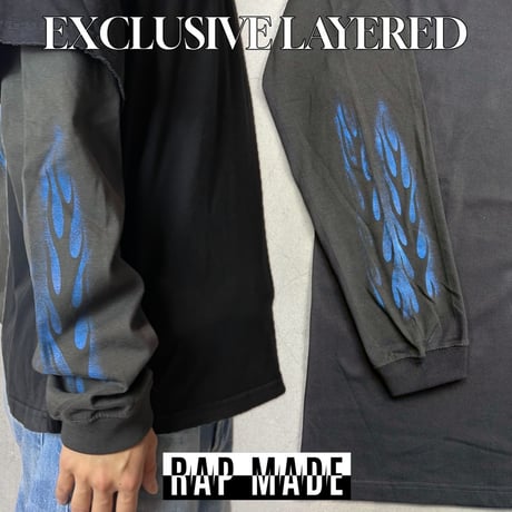 EXCLUSIVE LAYERED L/S T-shirt / Vintage Black