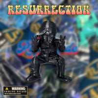 限定100体：RESURRECTION FIGURE ＆ BANDANNA / Black ＆ 紫バンダナ