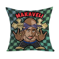 "2pacラップリマンクッション"