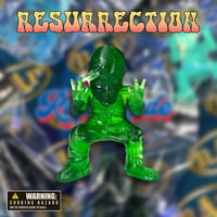 限定100体：RESURRECTION FIGURE ＆ BANDANNA / クリアGreen & 黄バンダナ