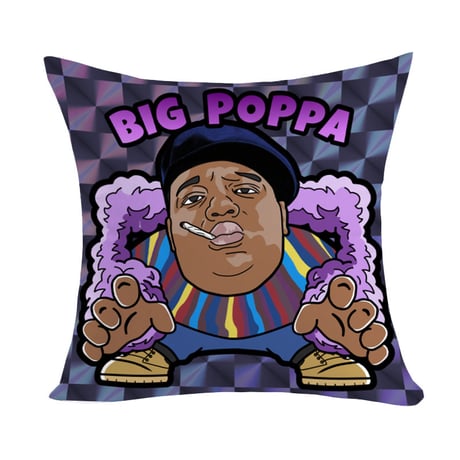 "Biggieラップリマンクッション"