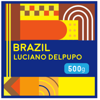 “500g”  ブラジル  ルシアーノ・デルプポ  ハニー  (中浅煎り)