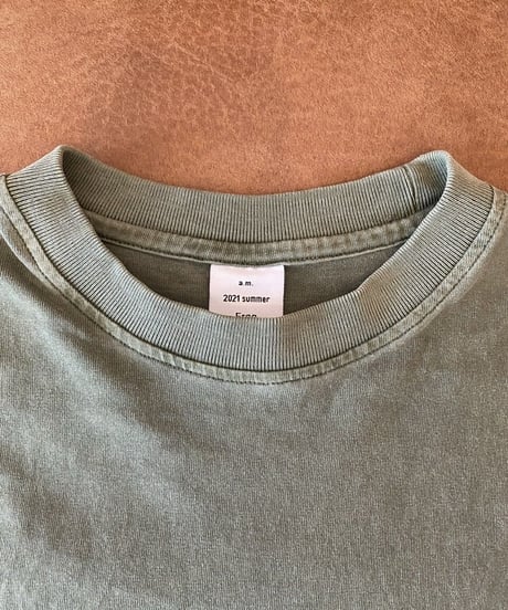 a.m. vintage oversized T-shirt (dark green)