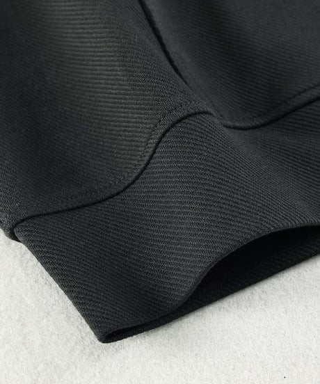 a.m. half zip hoodie (black)
