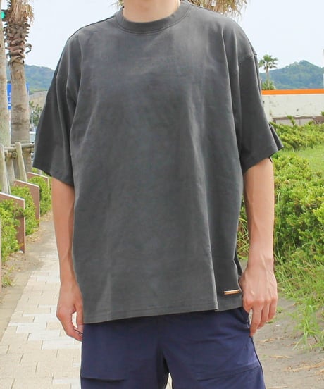 a.m. vintage oversized T-shirt (gray)