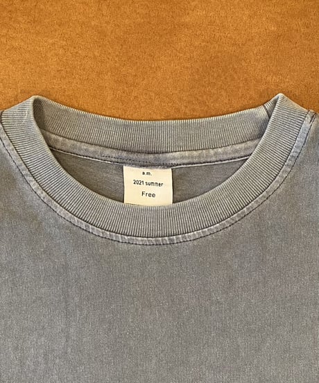 a.m. vintage oversized T-shirt (blue)