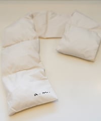 a.m. down scarf (ivory)