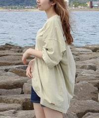 a.m. vintage oversized T-shirt (apricot)