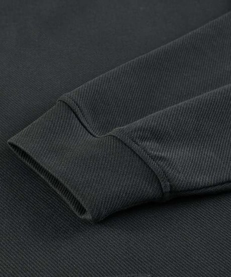 a.m. half zip hoodie (black)