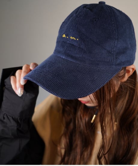 a.m.  corduroy cap (navy)