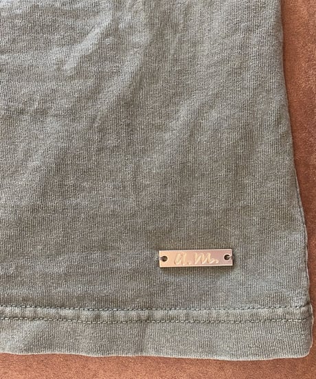 a.m. vintage oversized T-shirt (dark green)