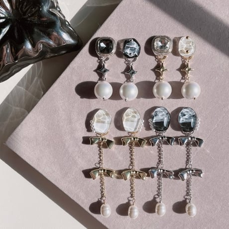 【tiill】 Liquid marble gem -  diamond pearl