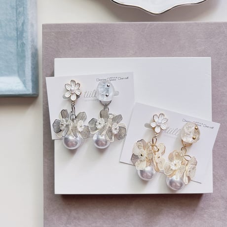 【tiill】 Liquid marble gem -  flower bouquet