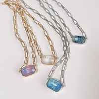 【toddi i mewn.】marble crystal necklace