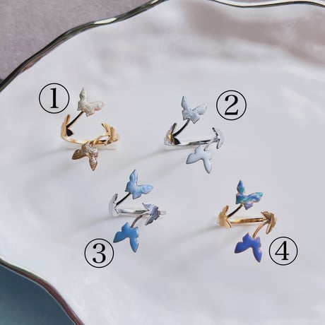 【tiill】emoji ring - butterfly